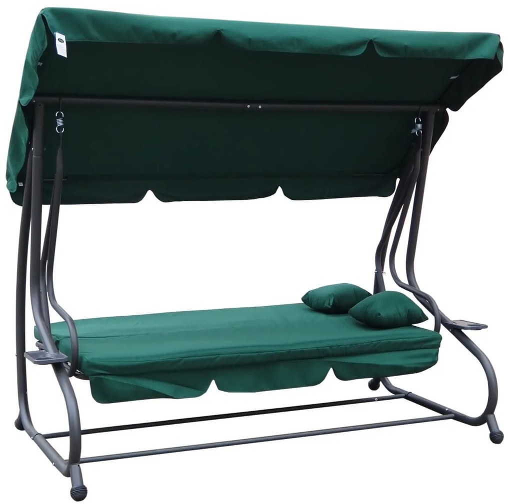 Záhradná hojdačka RAMIZ 8011 - zelená