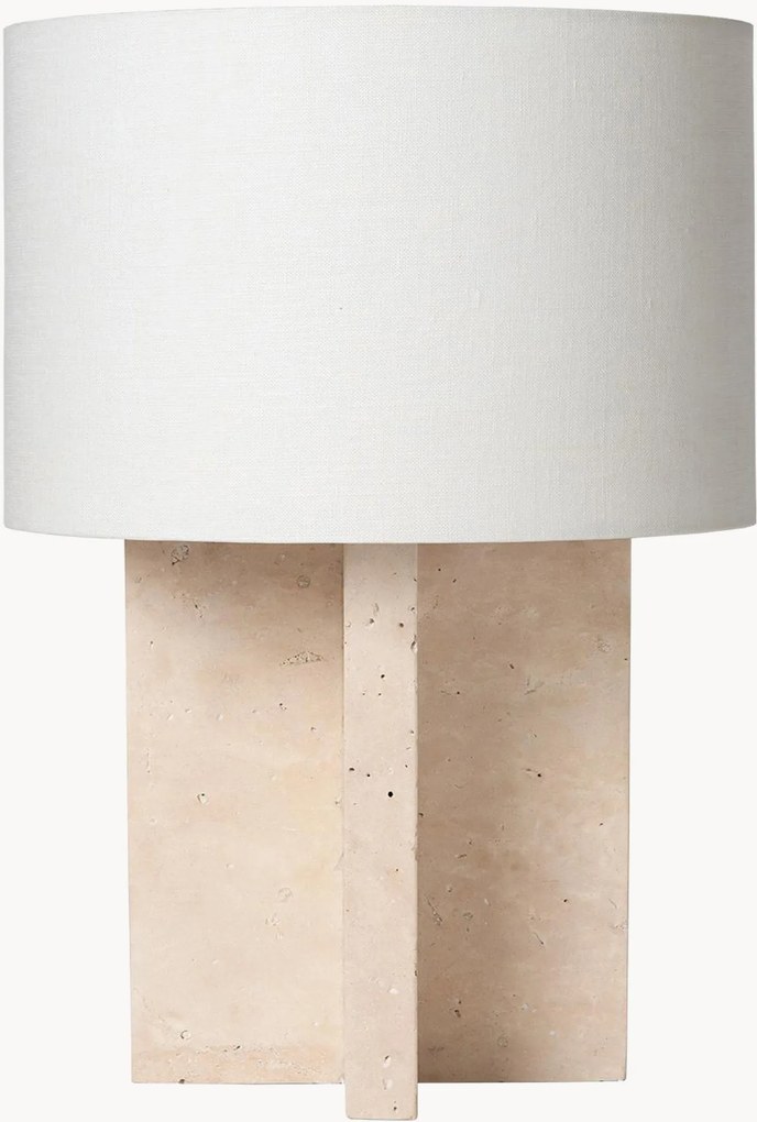Stolová lampa's ľanovým tienidlom Gijon