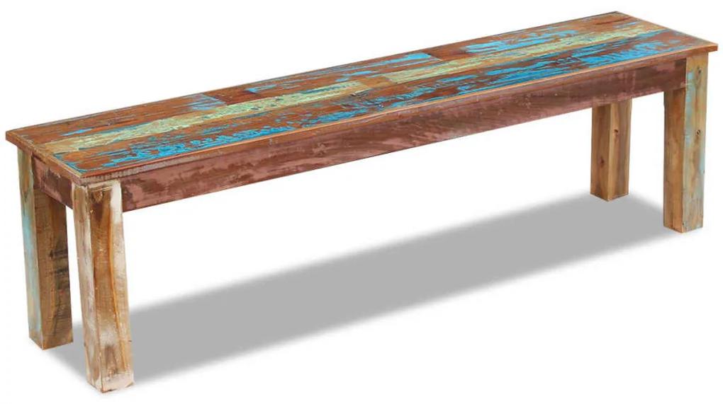 vidaXL Lavička z recyklovaného dreva, 160x35x46 cm