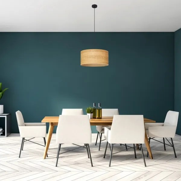 Luster na lanku ALBA 1xE27/15W/230V pr. 40 cm hnedá/čierna