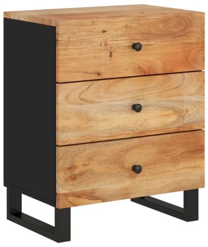 vidaXL Nočná skrinka 50x33x62 cm masívna akácia a spracované drevo-