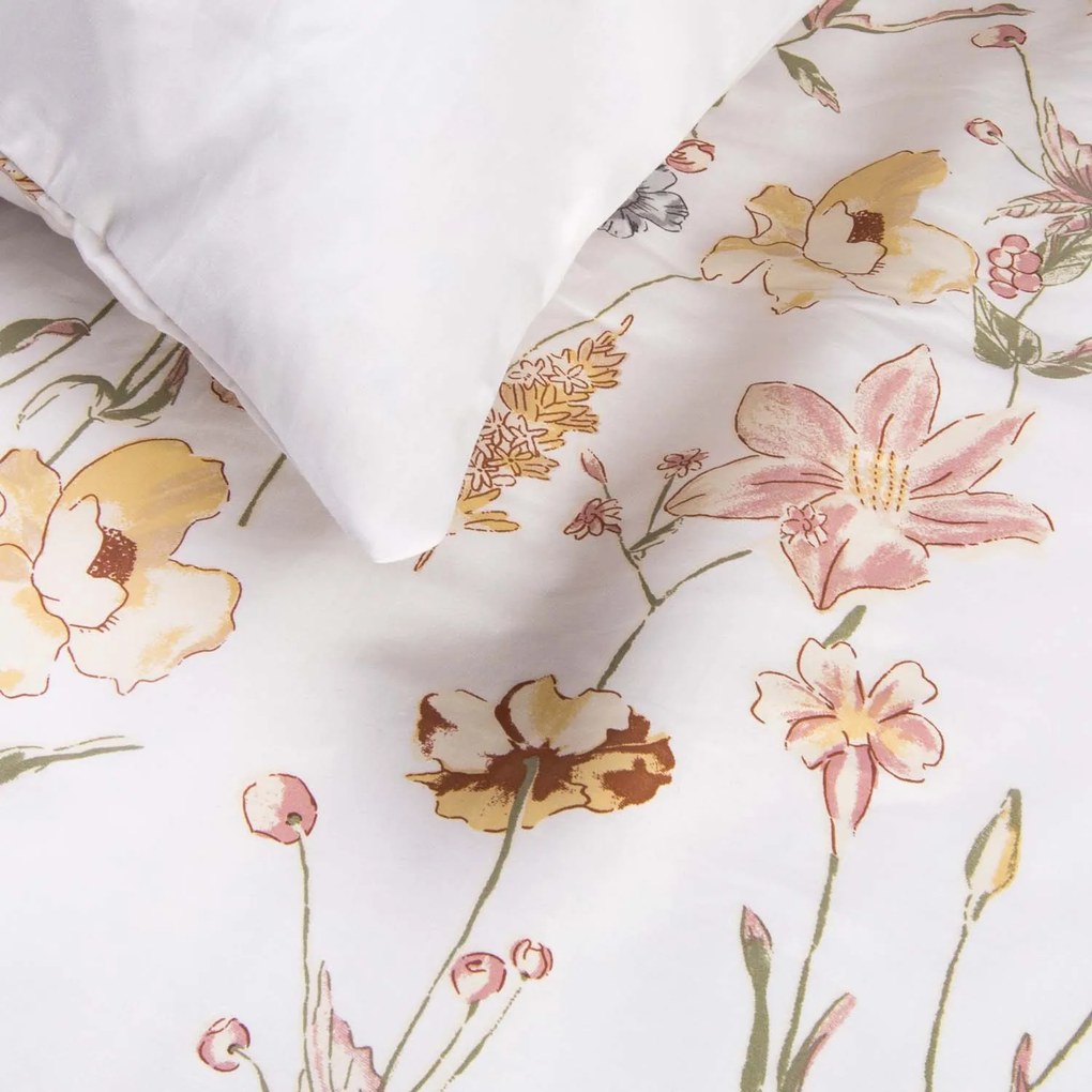 SATÉNOVÉ OBLIEČKY SATYNLOVE 140X200 CM, 1KS 70X80 CM KVETY