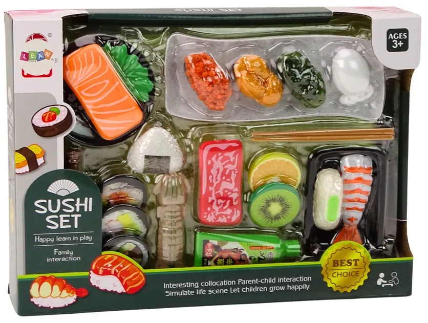 LEAN TOYS Sushi set s príslušenstvom - 22 kusov