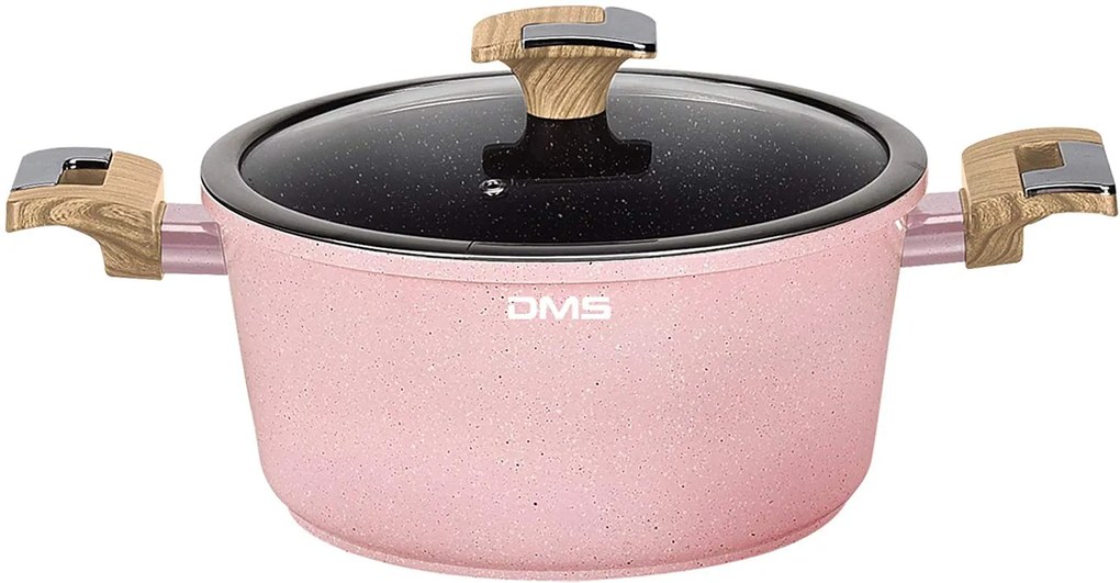 10dílná sada hrnců a pánví DMS Germany TSM4010RS s mramorovým povrchem - Růžová