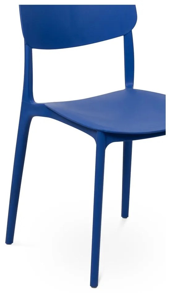 Modrá plastová záhradná stolička Hébé – Bonami Essentials