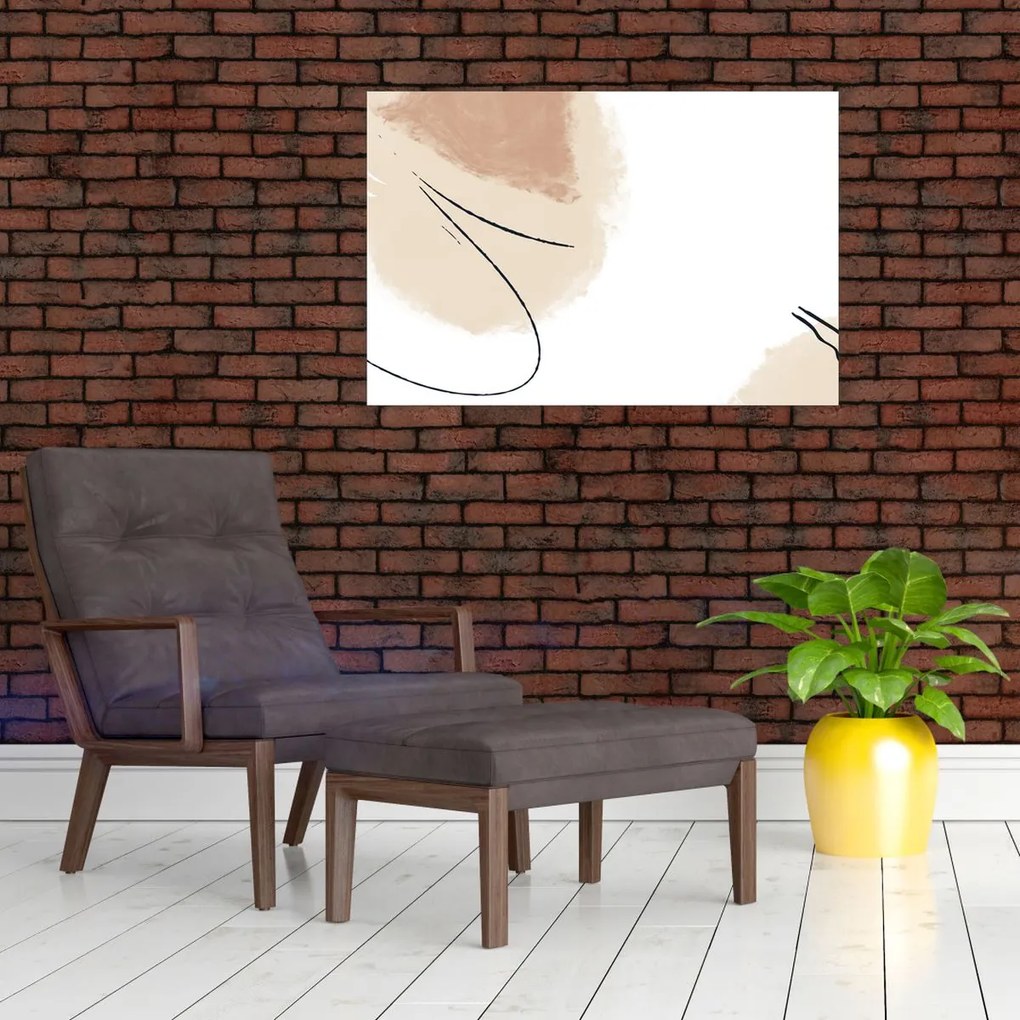 Obraz - Biela abstrakcia (90x60 cm)