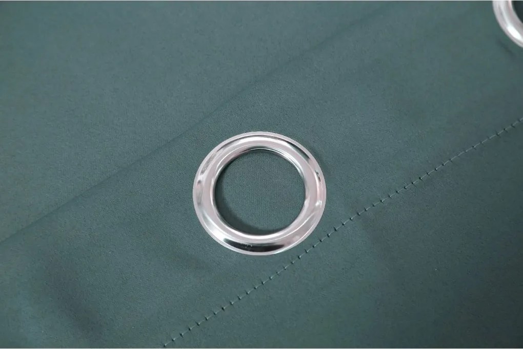 Modrozelený záves OXFORD 140x250 cm Zavesenie: Kovové krúžky