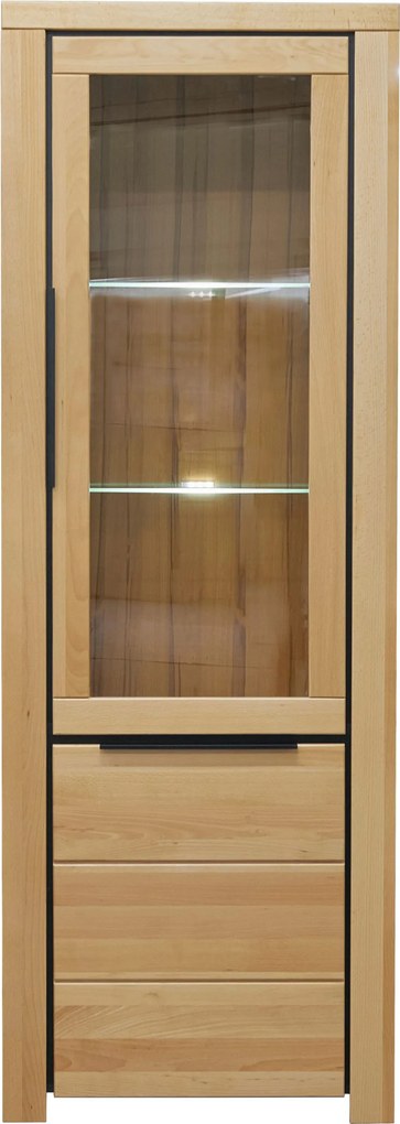 XXXLutz VITRÍNA, buk, farba buka, 70/199/40 cm Livetastic - Sklenené vitríny - 001427000201