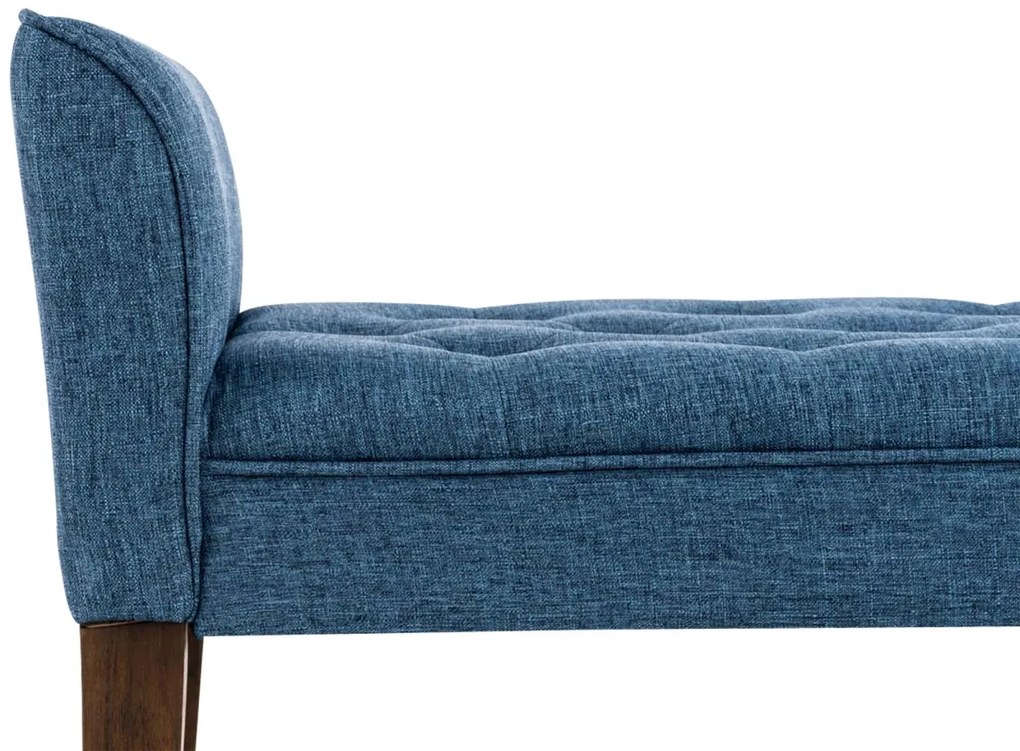 Lavica Cleopatra Chaiselongue látka, nohy antik tmavé - Modrá