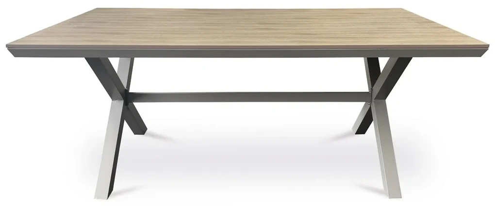 Autronic Záhradný stôl, hliník, polywood, béžová, AZT-S1510 OAK