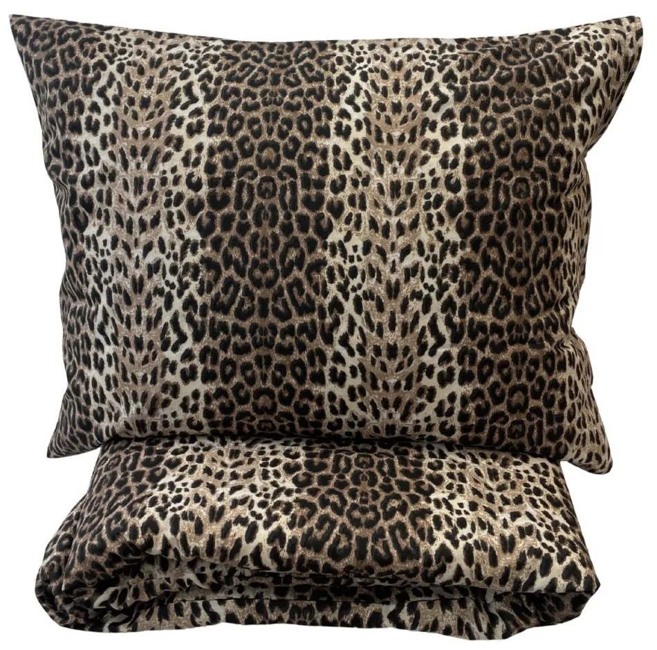 Obliečky bavlnené Leopard 200x140cm+90x70cm