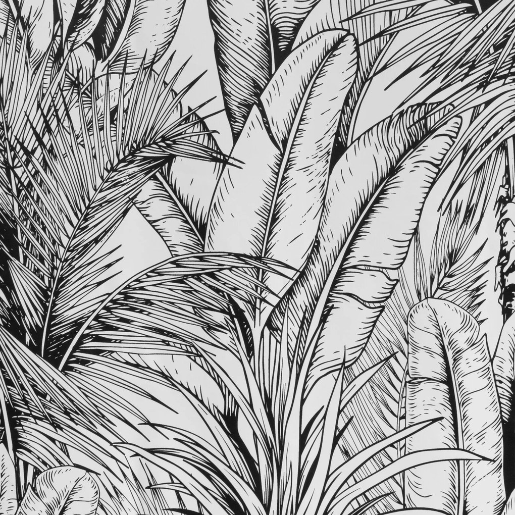 ZATEMŇOVACÍ ZÁVES NA KRÚŽKOCH NERINA 140X250 CM LISTY