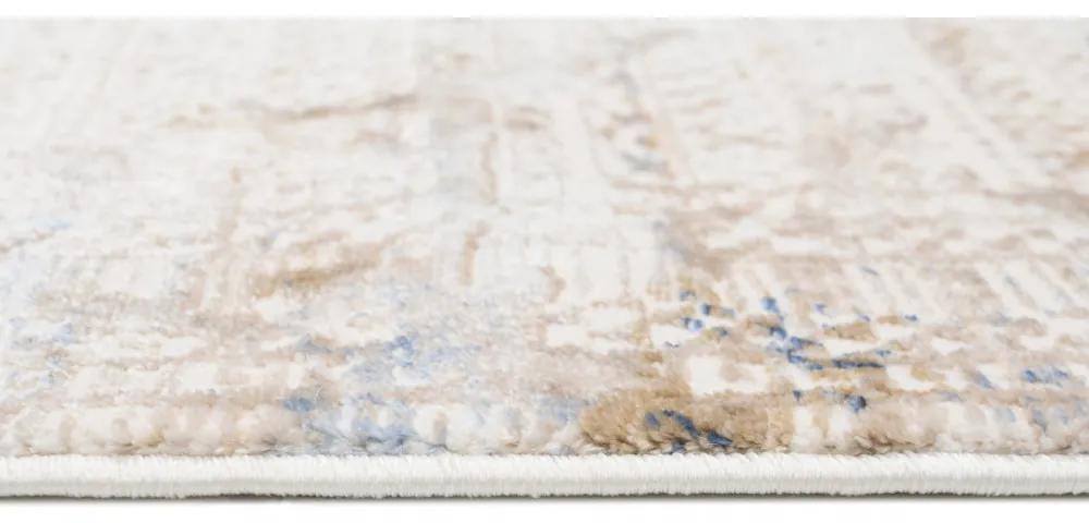Kusový koberec Hegla krémovo-modrý 140x200cm