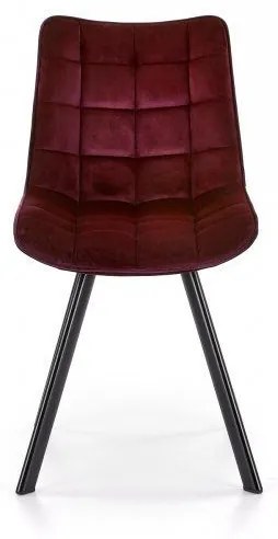 LuxuryForm Jedálenská stolička ORLEN VELUR - vínová