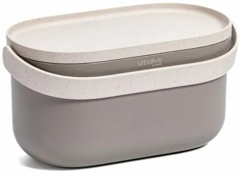 Plastia Nádoba na bioodpad bez rámčeka a vreciek, taupe s kávovou sedlinou, 4 l