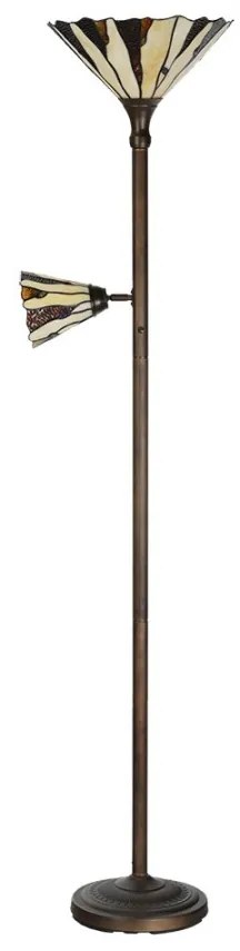 Stojaca lampa na čítanie vitráž IZAR