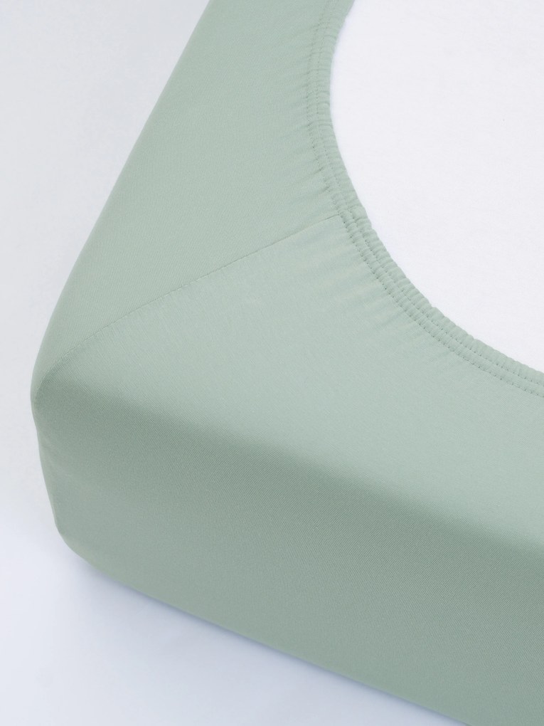 Jersey plachta s elastanom Deluxe 120 × 200 cm – šalviová