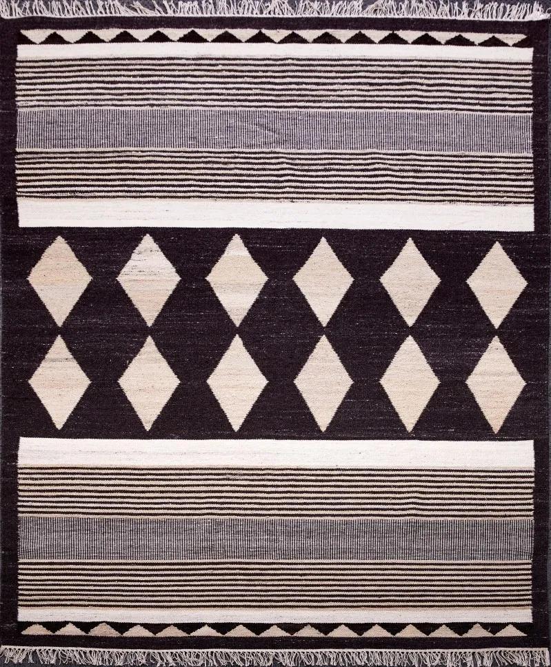 Diamond Carpets koberce Ručne viazaný kusový koberec Alberta DESP P114 Dark Coffee Mix - 240x300 cm