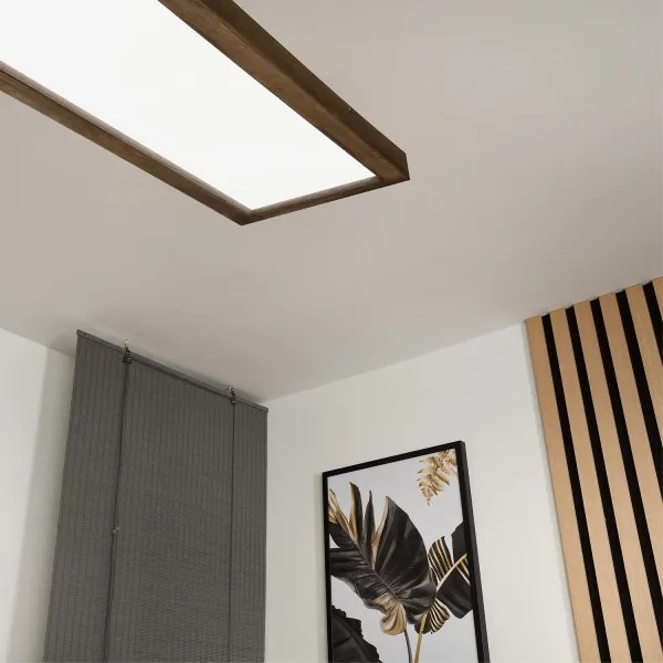 Brilagi - LED Kúpeľňové svietidlo WOODY FRAME LED/40W/230V 120x30 IP44 dub orech