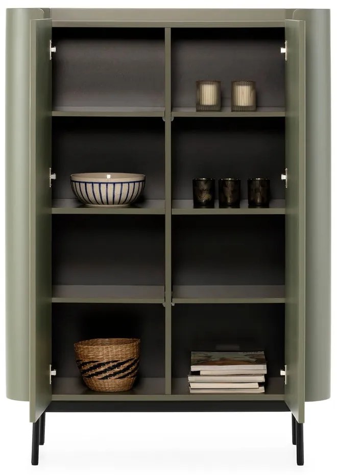 Zelená skrinka 100x140x40 cm Willa – MOME