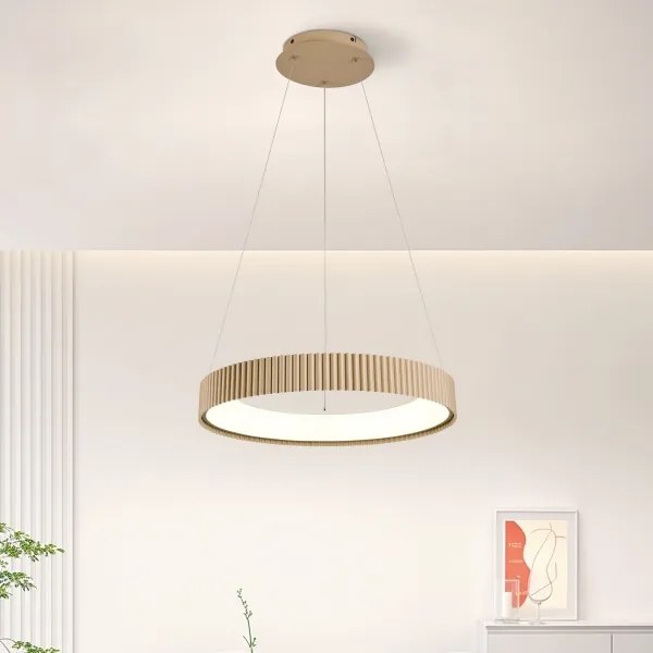 Brilagi - stmievateľný LED závesný luster FALCON MODERN LED/30W/230V 40 cm béžová s diaľkovým ovládačom
