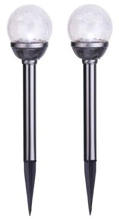 Súprava 2 záhradných svietidiel Star Trading Balls, výška 26,5 cm