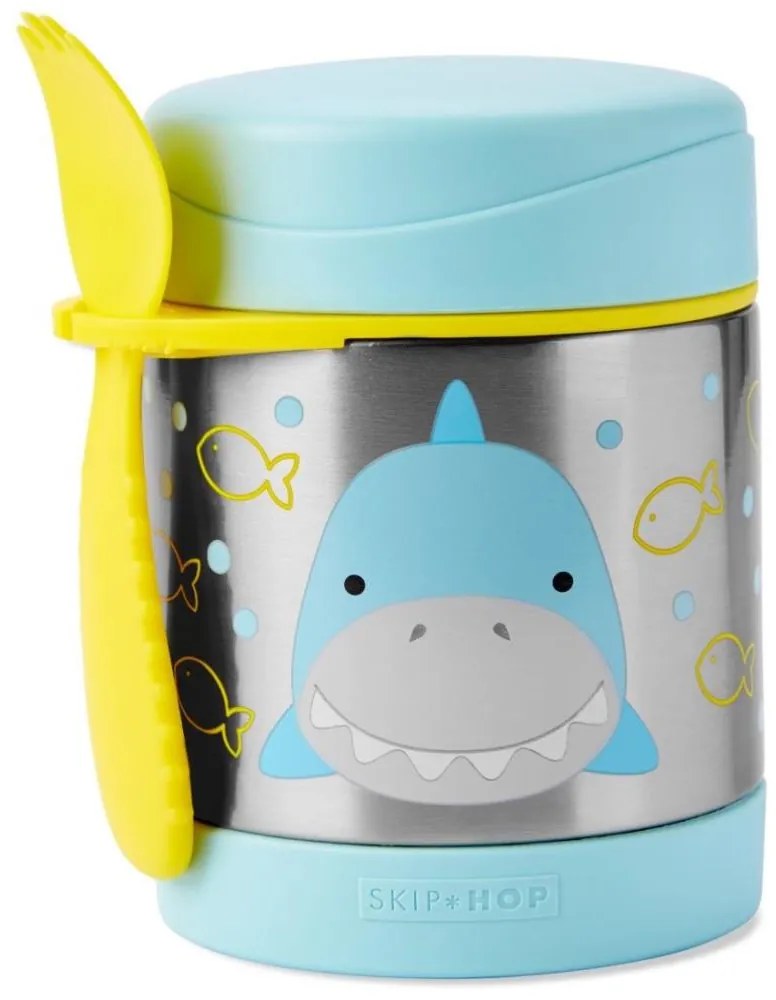 Skip Hop - Termoska na jedlo s lyžičkou/vidličkou ZOO 325 ml žralok