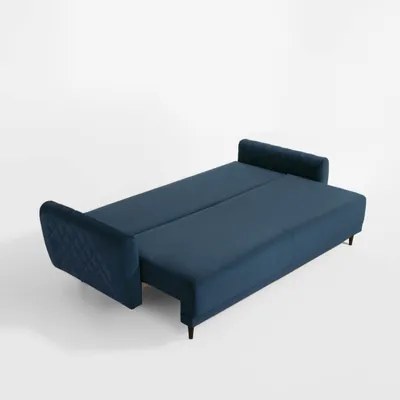 Velúrová pohovka v námorníckej modrej ROMA