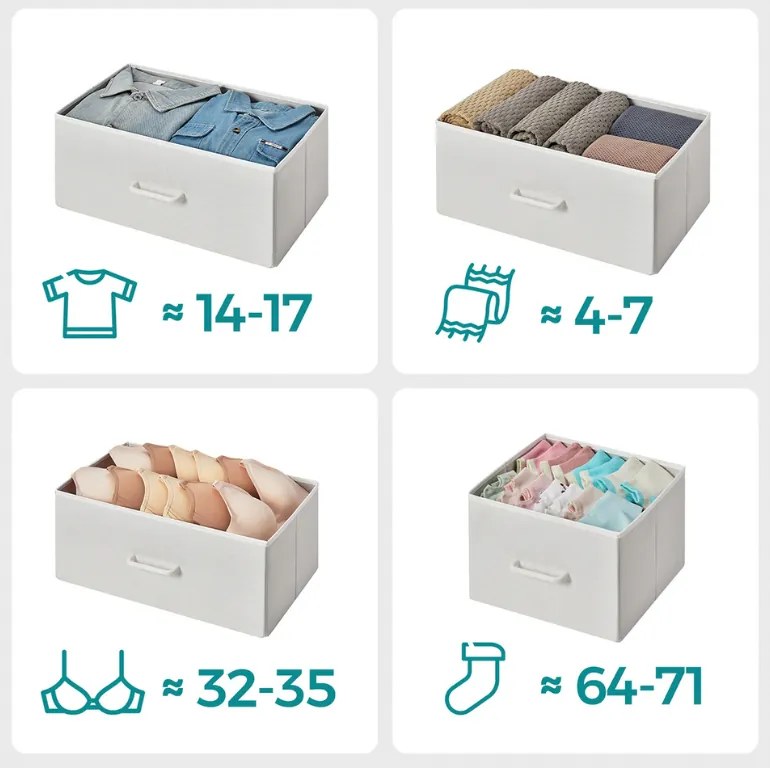 Komoda so zásuvkovými boxami FLEXIRO 98x85 cm, krémová