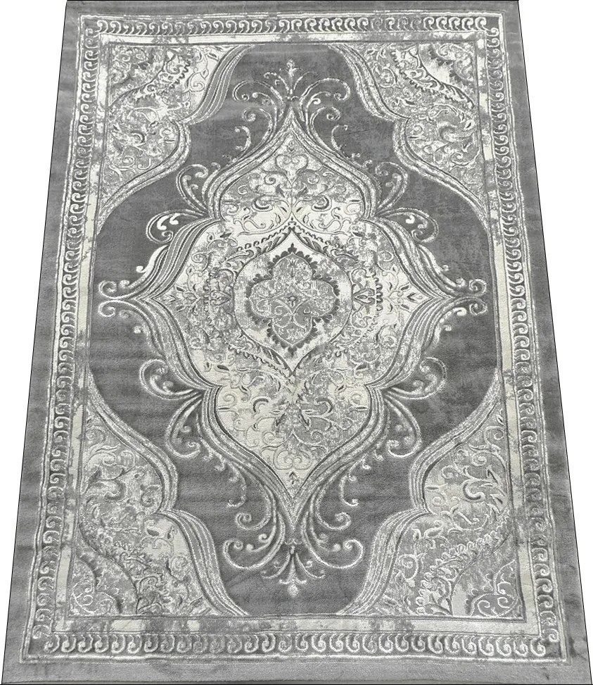 Koberec Opera 8081 sivý – obdĺžnikový koberec s orientálnym vzorom Rozmer: 280x370 cm