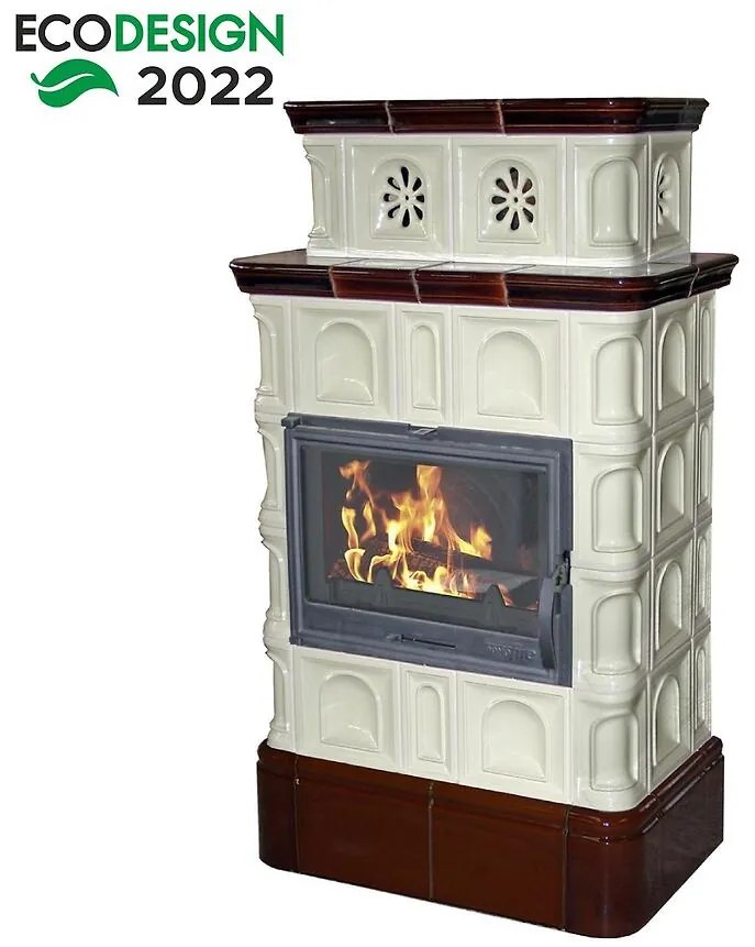 Krbové kachle Melk Creme-Coffeebrown 9 kW
