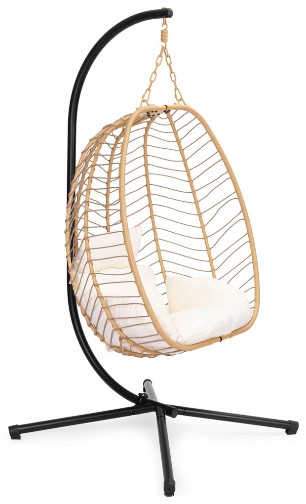 MultiGarden Závesné záhradné hojdacie kreslo Cocoon do 120 kg + vankúše MultiGarden
