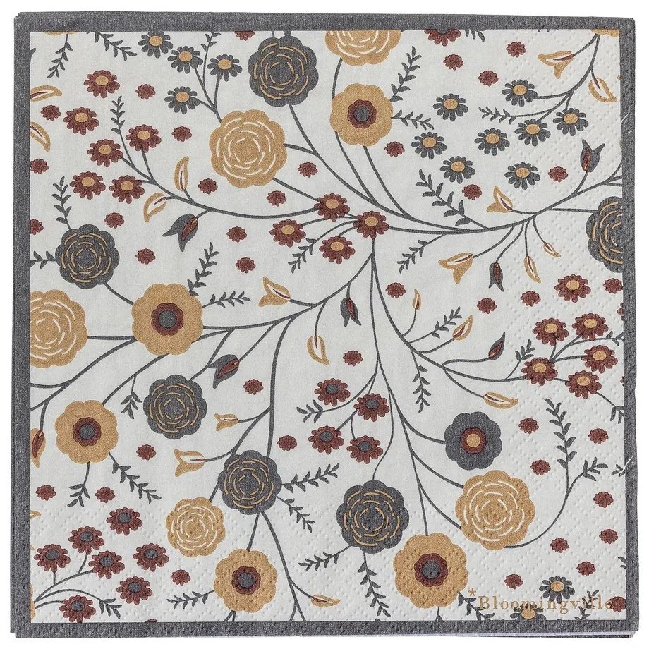 Papierové obrúsky v súprave 20 ks 33x33 cm Eydis – Bloomingville