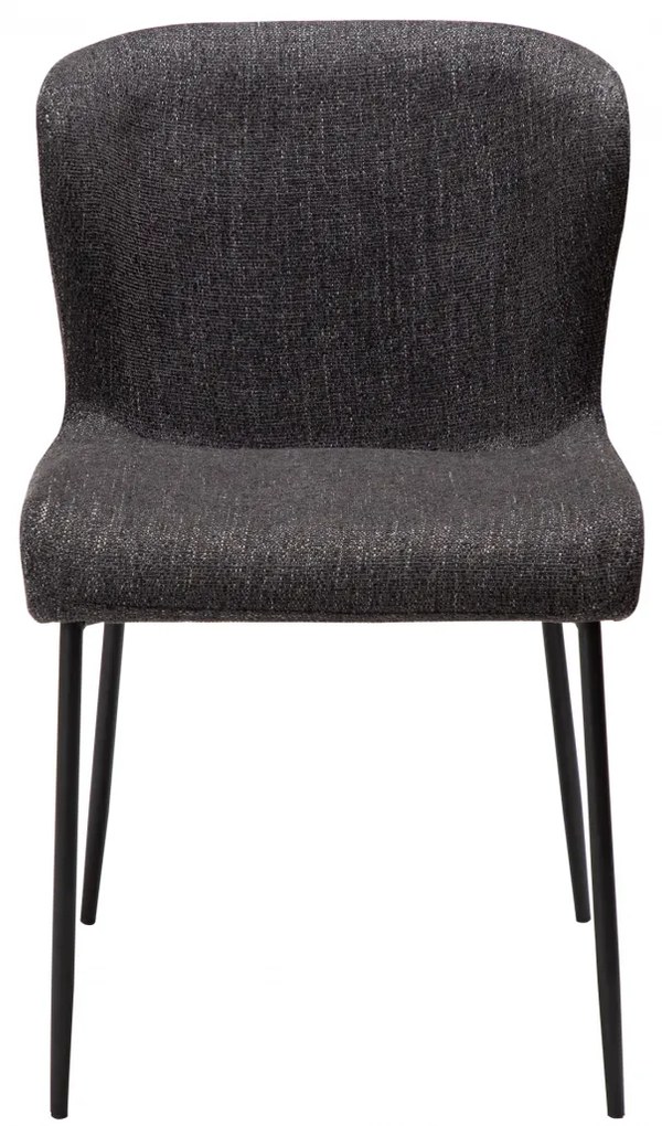 GLAM ČALÚNENÁ STOLIČKA black/black