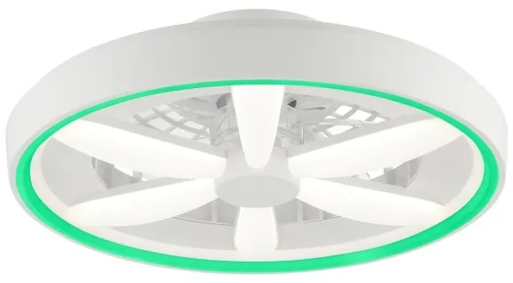 Brilliant - LED RGBW Stropný ventilátor so svetlom GAIANO LED/48W/230V biela + DO