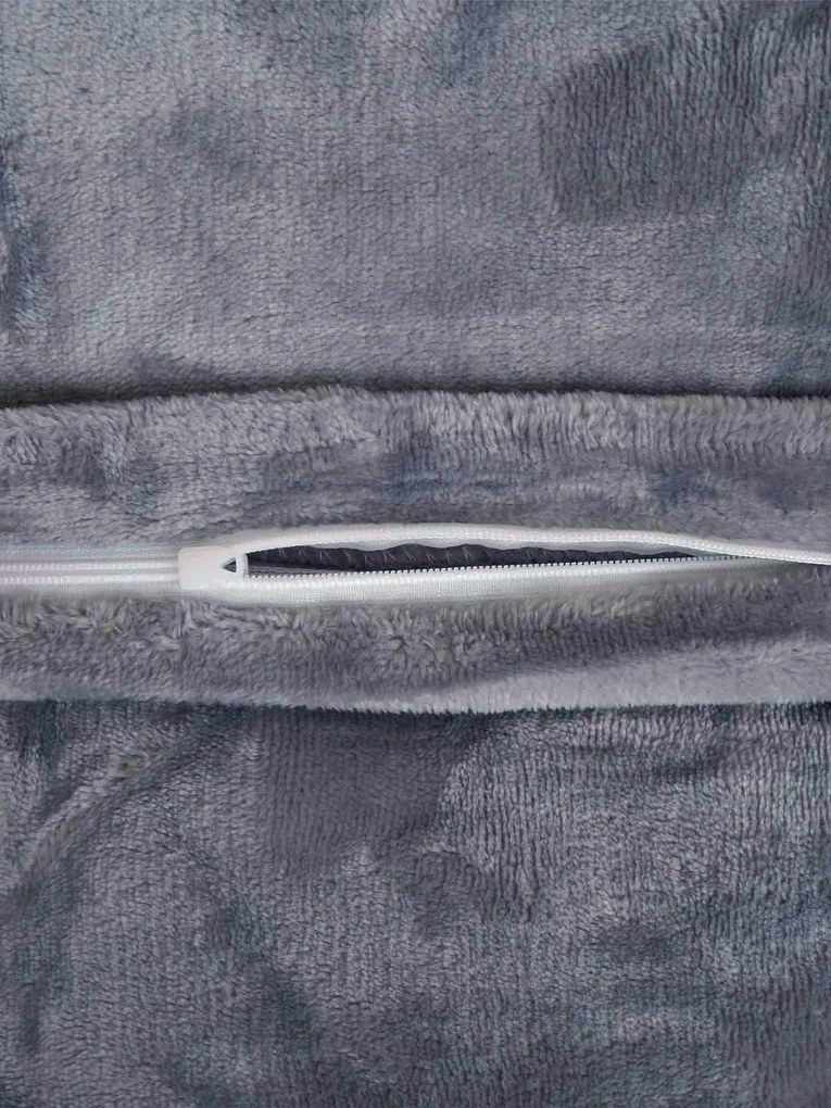 Obliečka na vankúš mikroplyš 40 × 60 cm – Laura tmavosivá