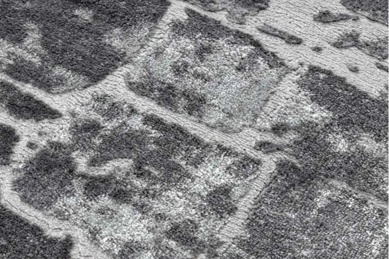 Moderný MEFE koberec   6184 Dlažba tehla, sivý