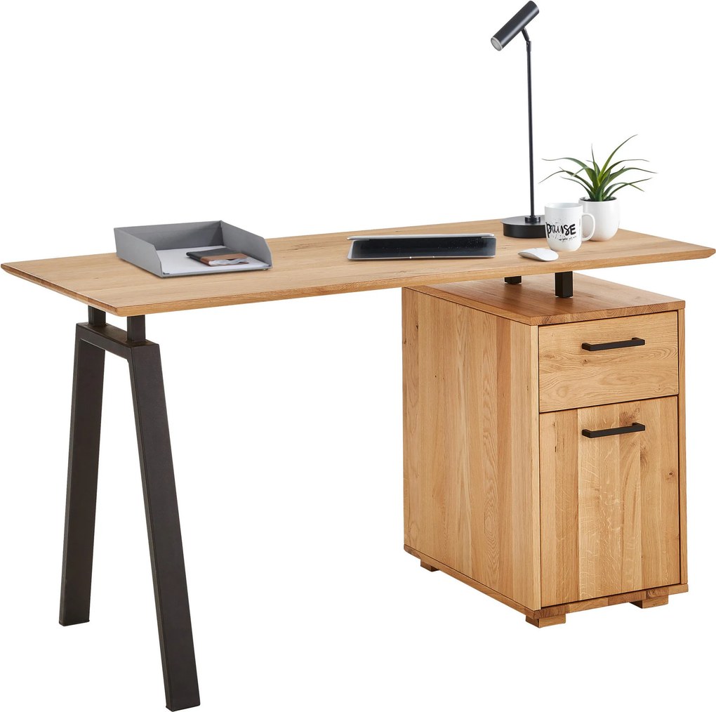 XXXLutz PÍSACÍ STÔL, farba duba, 140/65/75 cm Linea Natura - Kancelárske stoly - 002748010801