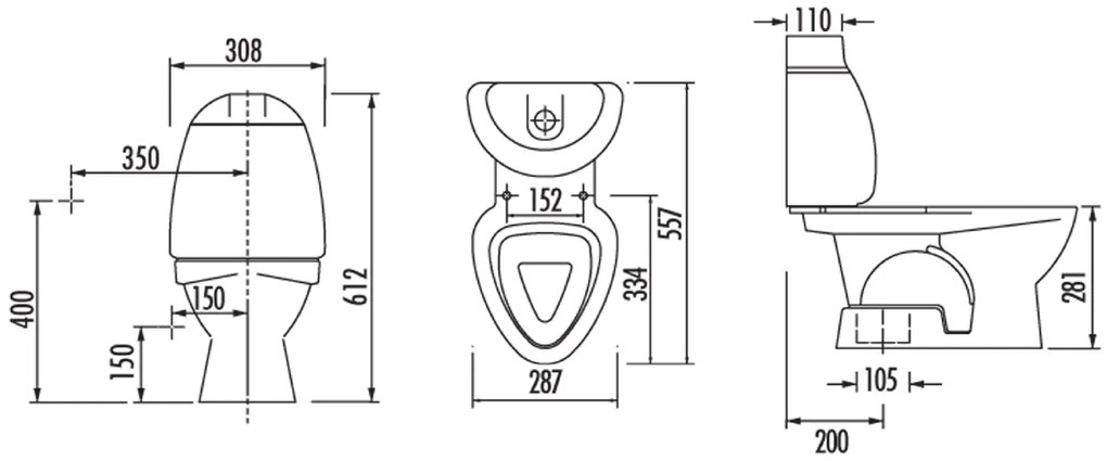 Sapho Sapho, KID detské WC kombi vr.nádržky, spodný odpad, farebná potlač, CK301.400.0F