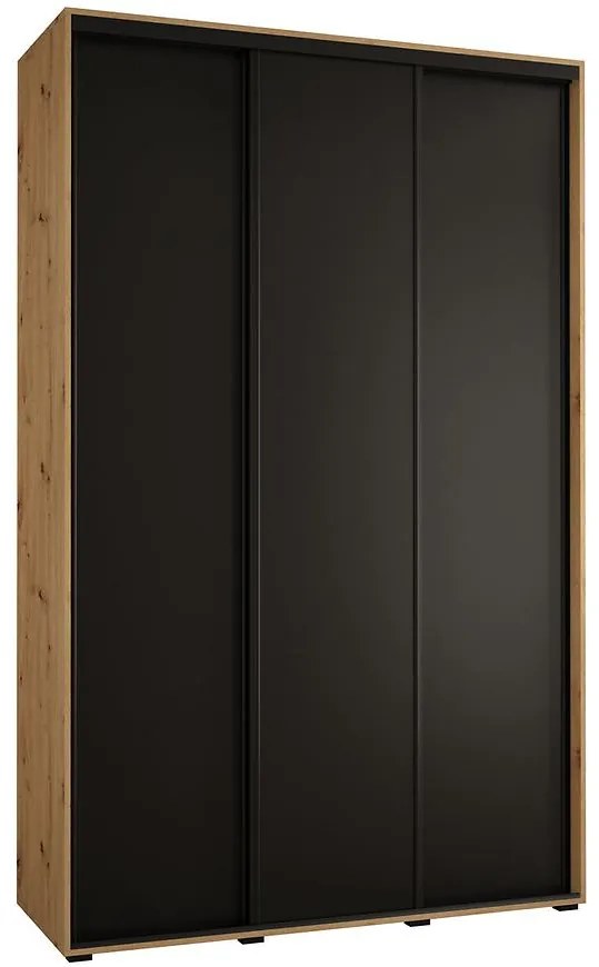 Skriňa 45 Canaris 1 170 artisan/čierna/čierna