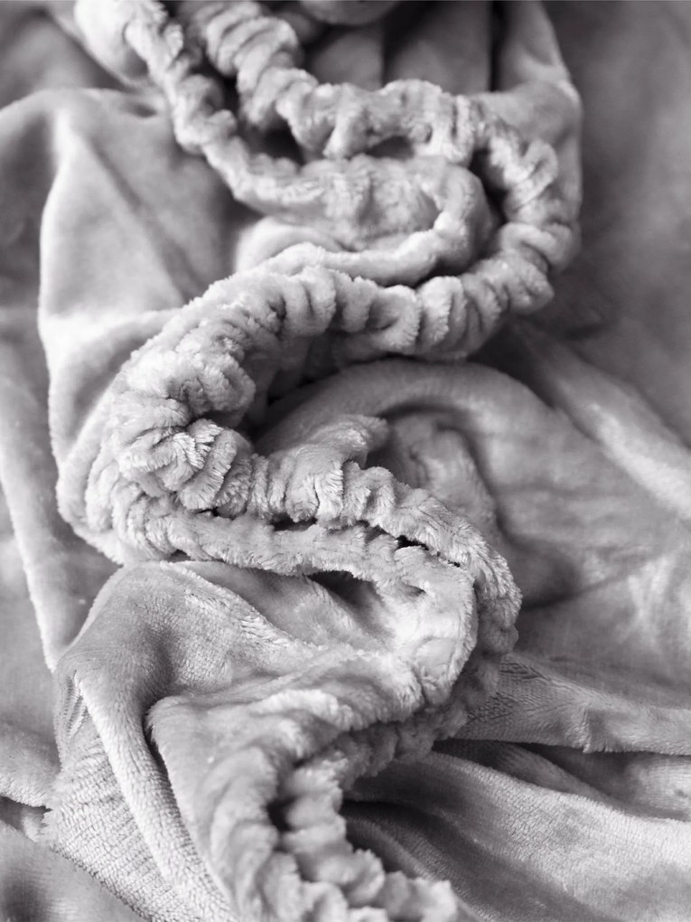 Plachta mikroplyš Deluxe 220 × 200 cm – svetlosivé