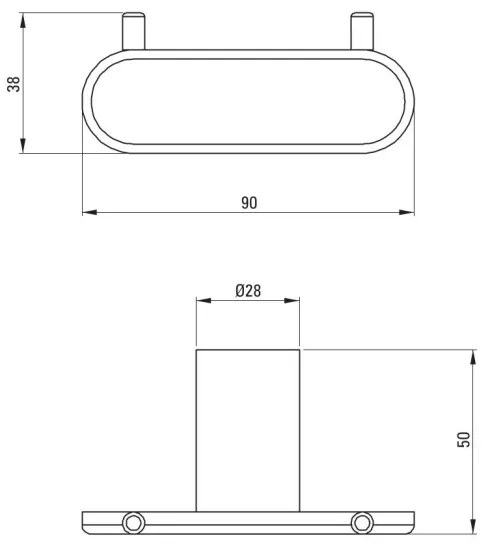 Deante ADR_0121 - Nástenný háčik ROUND lesklý chróm