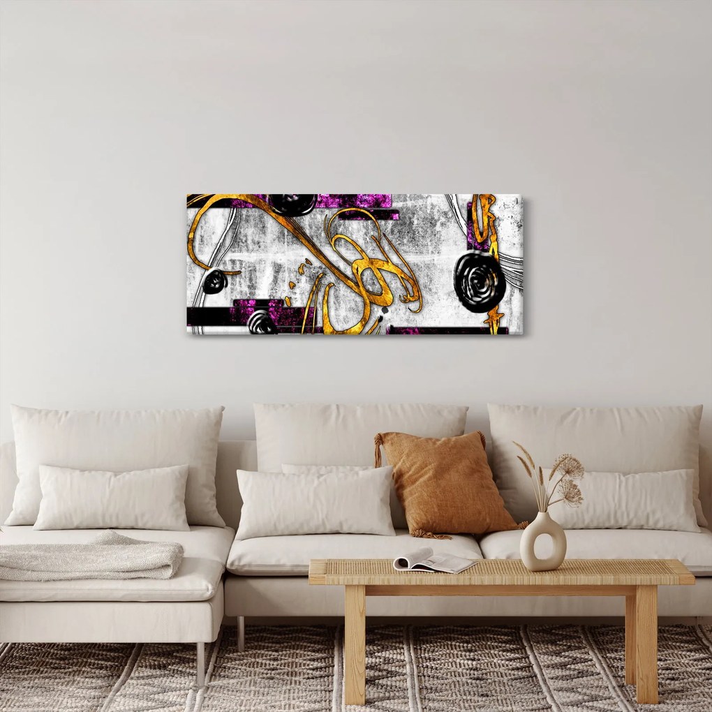 Obraz abstrakcie (120x50 cm)