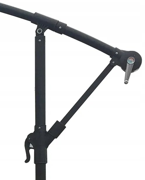 Dekorstudio Záhradný slnečník s LED osvetlením - 270 cm - béžový