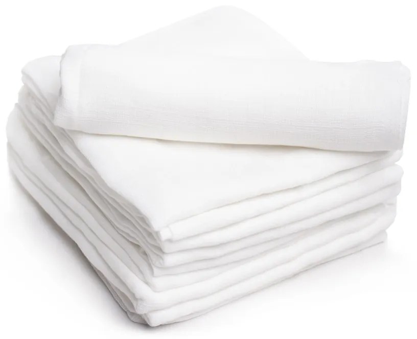 Bavlněná látková plena Liah 70x80 cm bílá