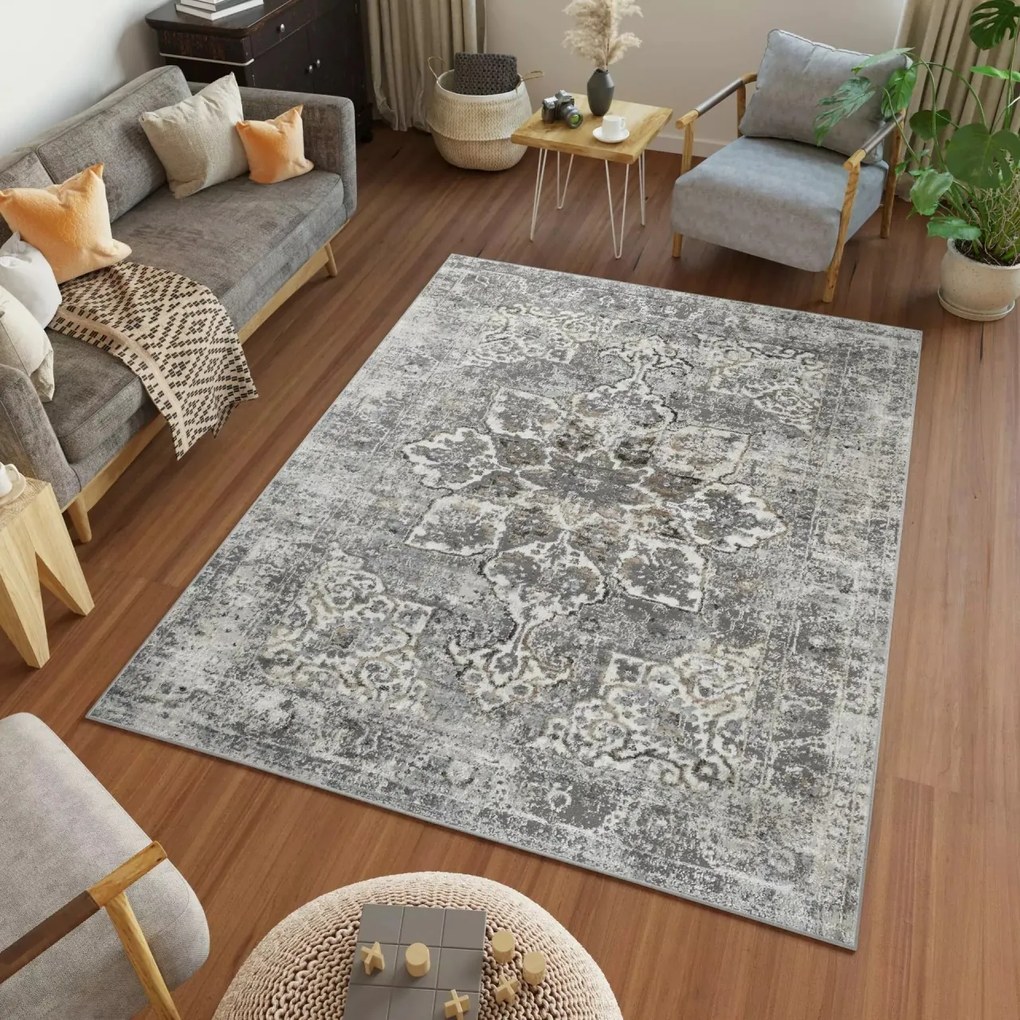 TA Koberec D167A L.GREY VIZON VALLEY Rozmer: 200x300 cm