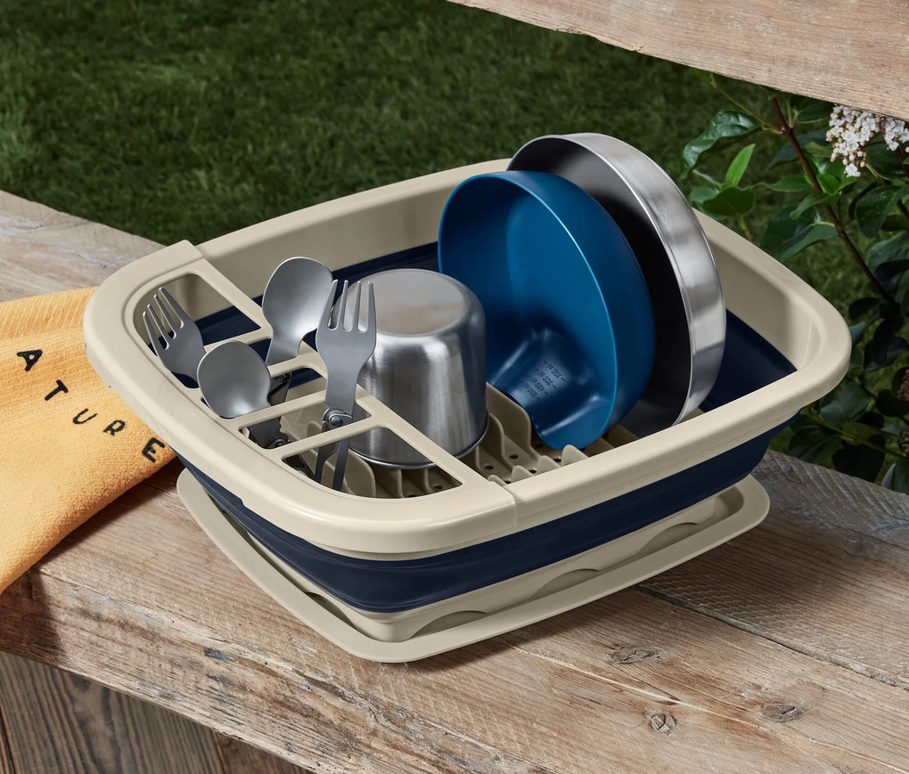 Skladací odkvapkávač na riad