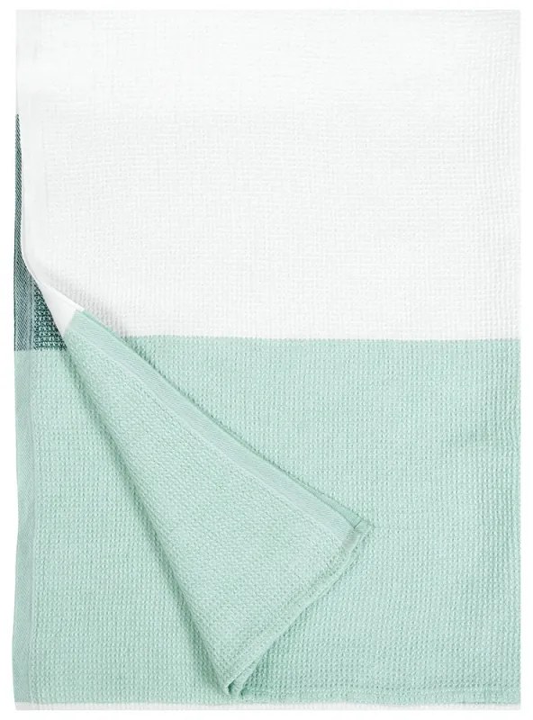 Uterák Terva, bielo-zeleno-mätový, Rozmery 85x180 cm