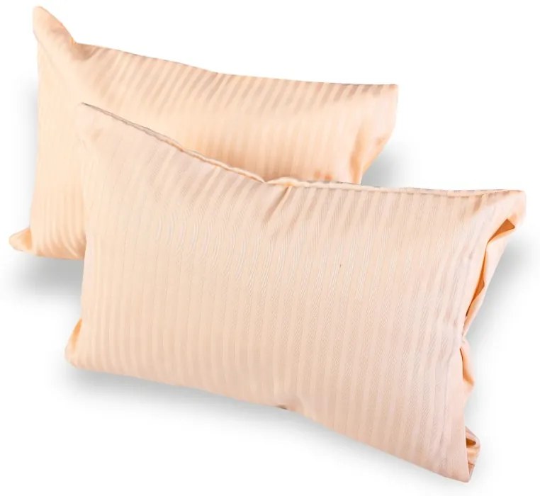 Dekoračný vankúšik s obliečkou 30x20 cm damaškový broskyňový EMI
