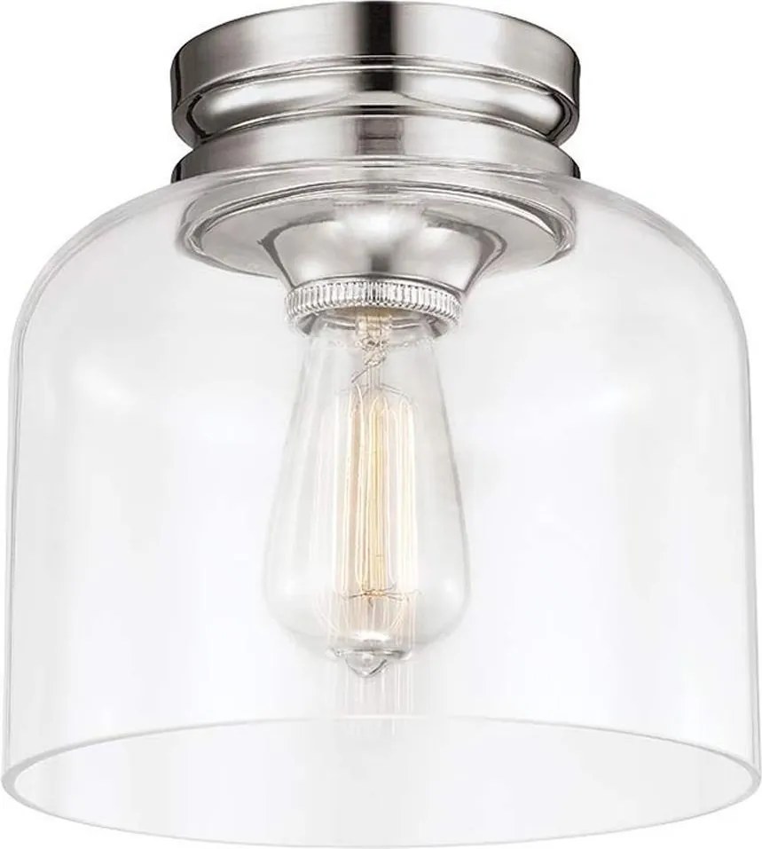 Feiss FE-HOUNSLOW-F-PN - Stropné svietidlo HOUNSLOW 1xE27/60W/230V lesklý chróm